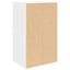 bogreol 31x24x52 cm konstrueret træ hvid