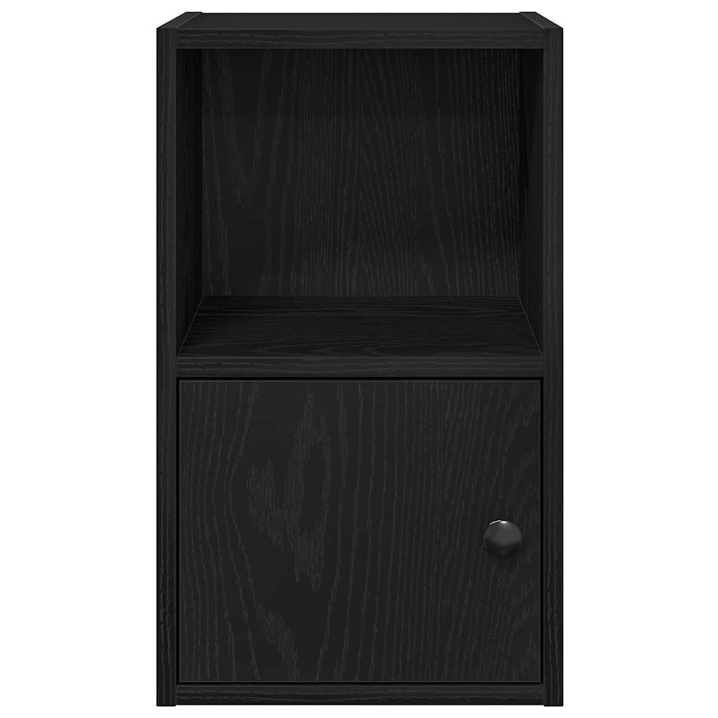 bogreol 31x24x52 cm konstrueret træ sort-eg