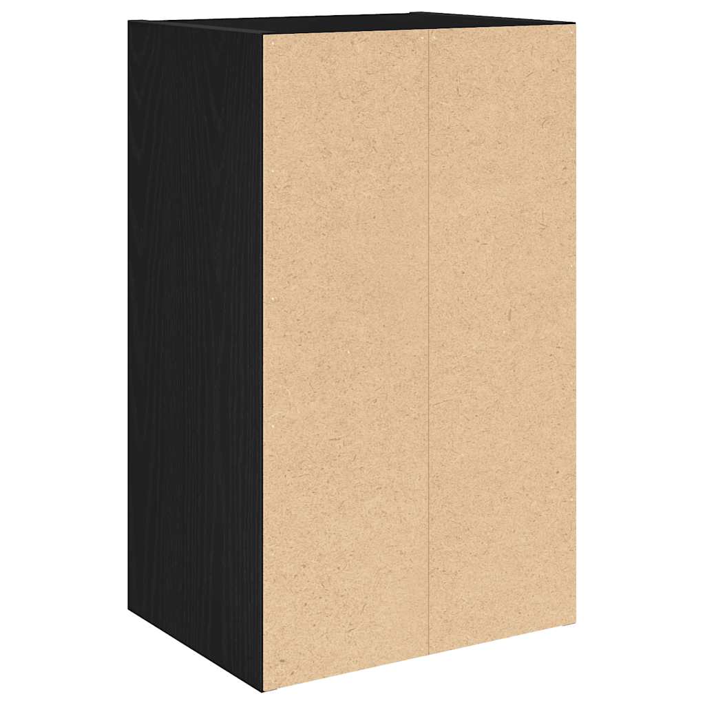 bogreol 31x24x52 cm konstrueret træ sort-eg