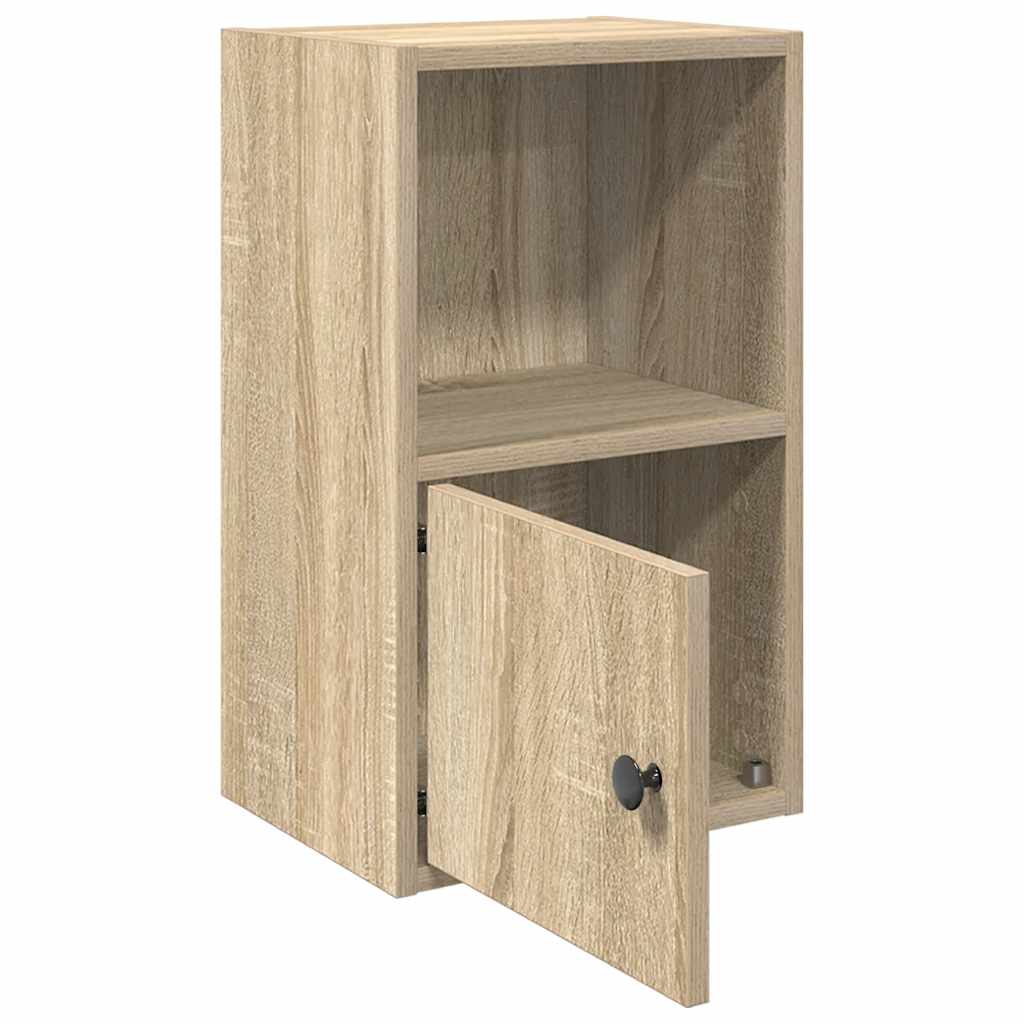 bogreol 31x24x52 cm konstrueret træ sonoma-eg