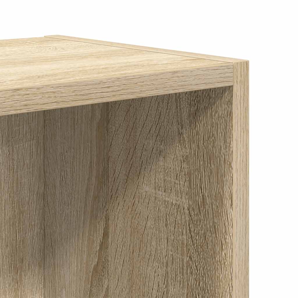 bogreol 31x24x52 cm konstrueret træ sonoma-eg