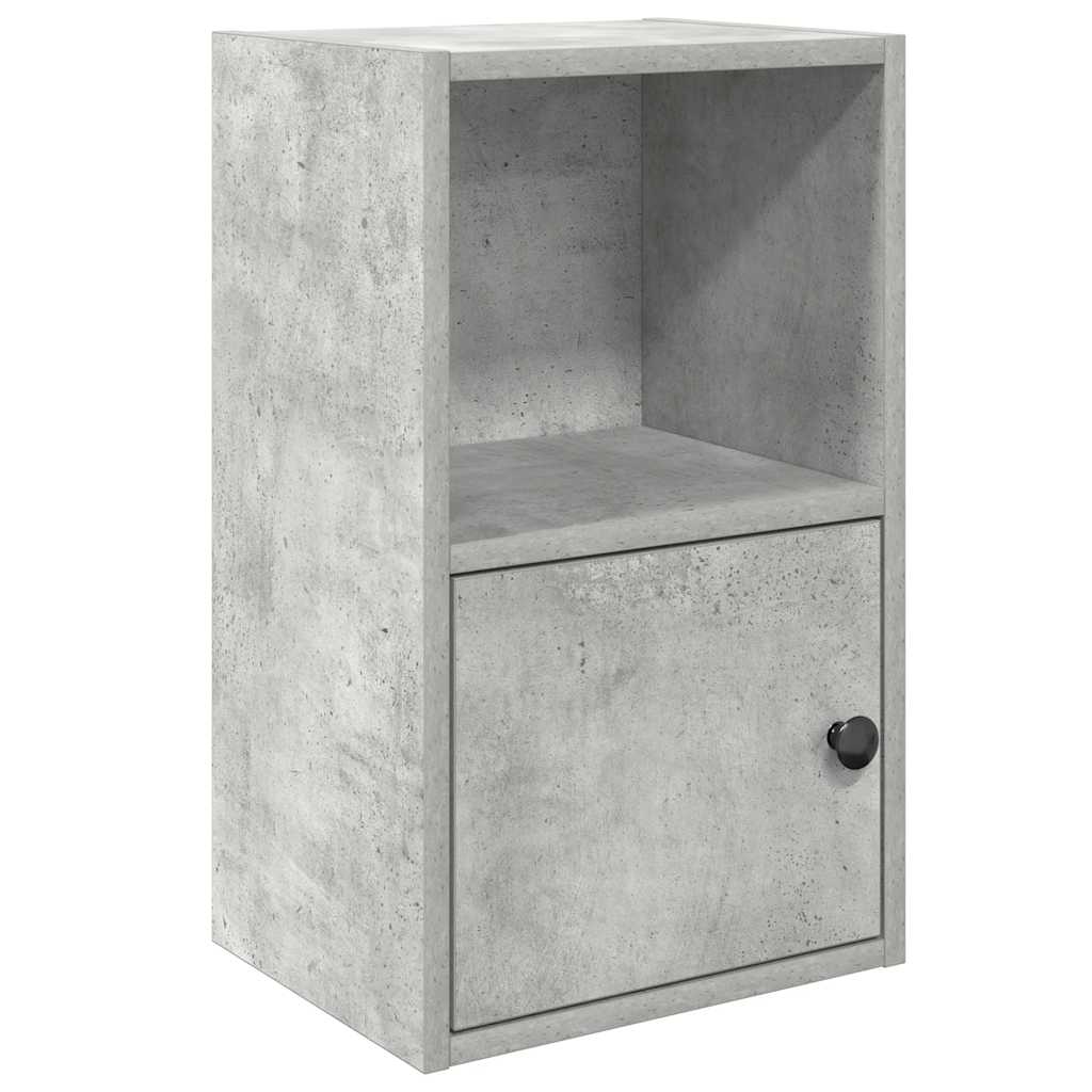bogreol 31x24x52 cm konstrueret træ betongrå