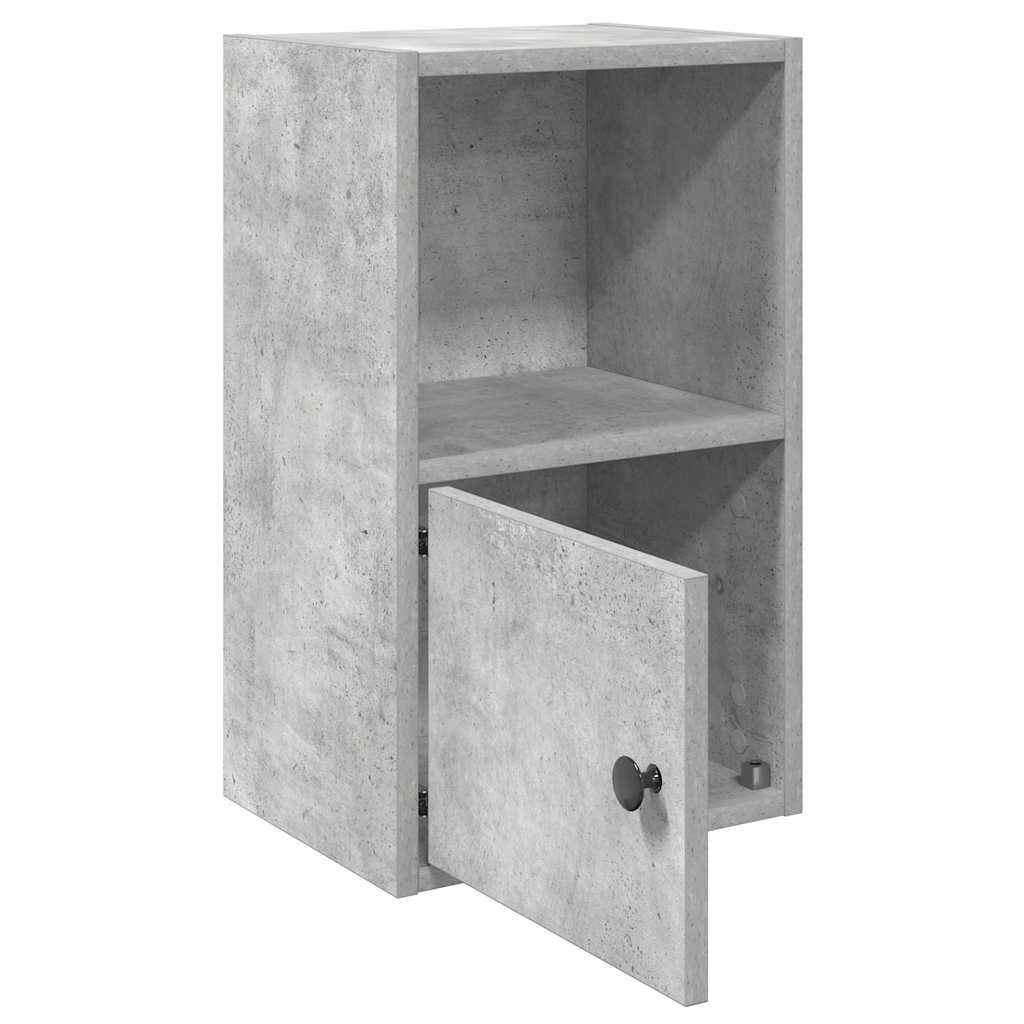 bogreol 31x24x52 cm konstrueret træ betongrå