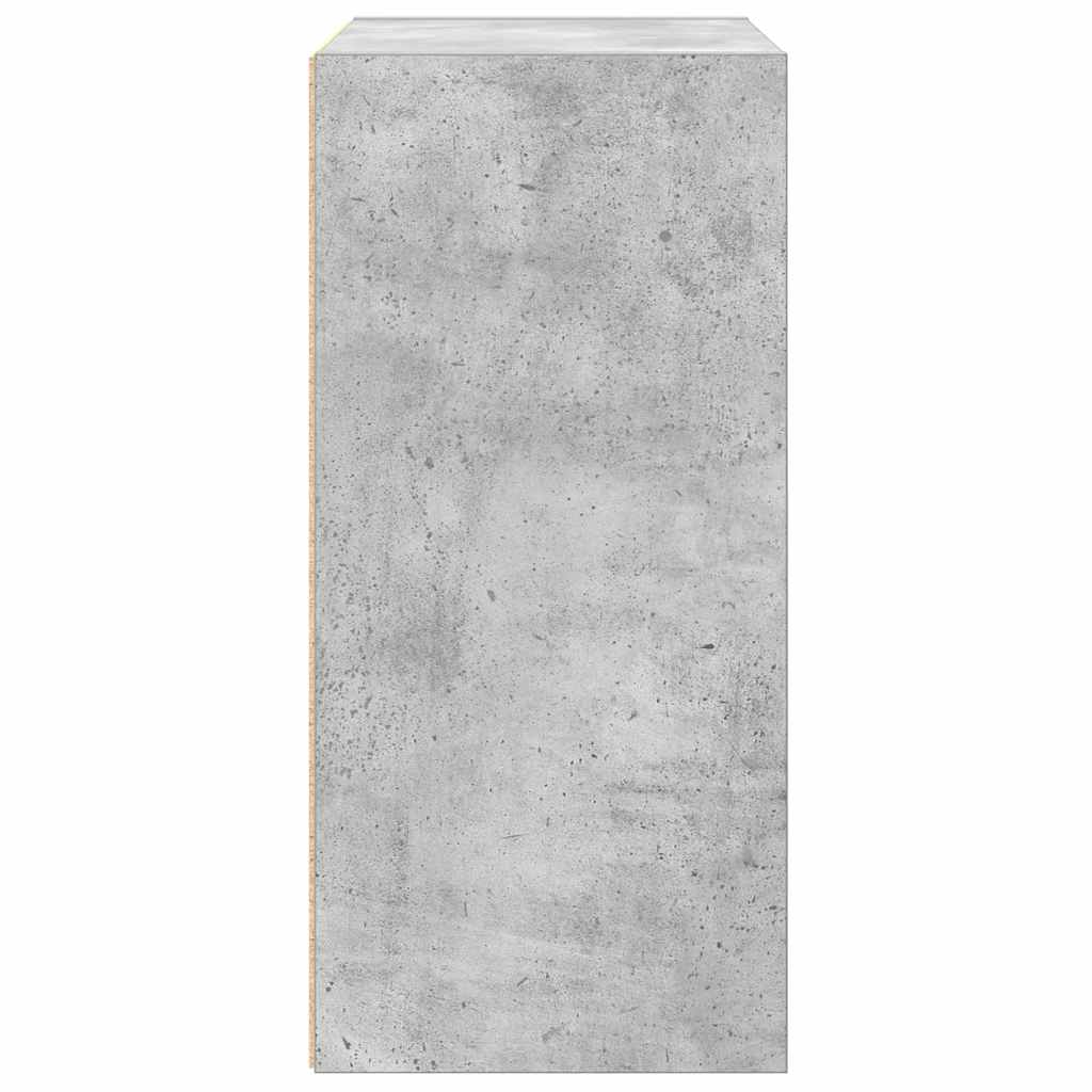 bogreol 31x24x52 cm konstrueret træ betongrå