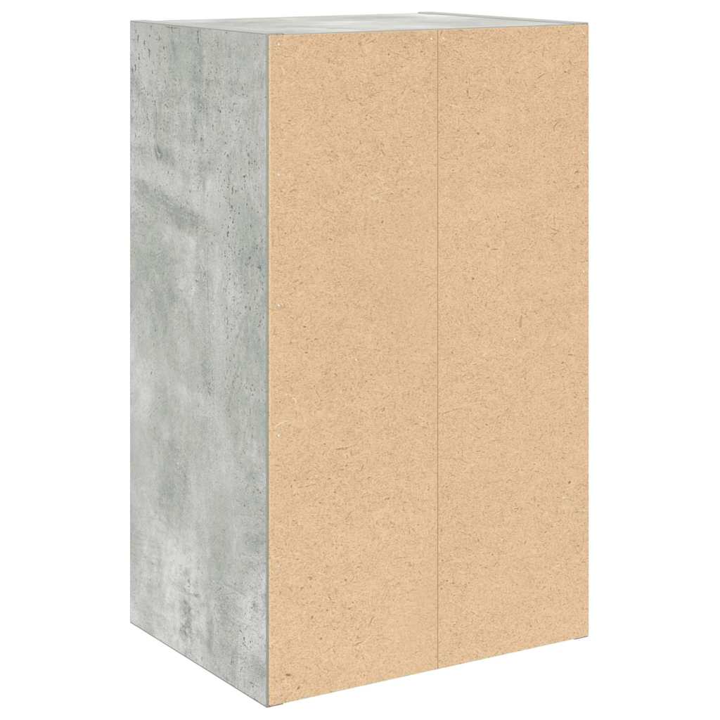 bogreol 31x24x52 cm konstrueret træ betongrå