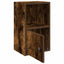 bogreol 31x24x52 cm konstrueret træ røget egetræsfarve