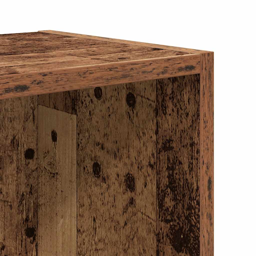 bogreol 31x24x52 cm konstrueret træ antikt træ
