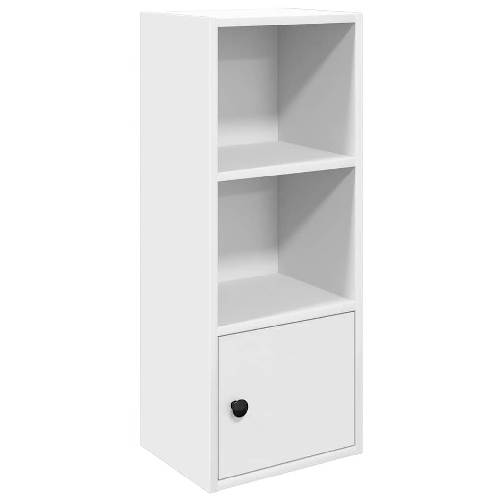 bogreol 31x24x77 cm konstrueret træ hvid