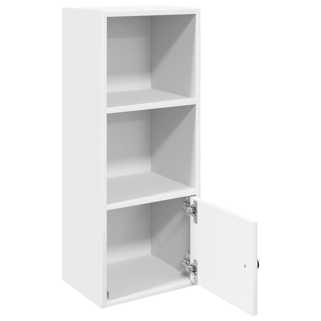 bogreol 31x24x77 cm konstrueret træ hvid