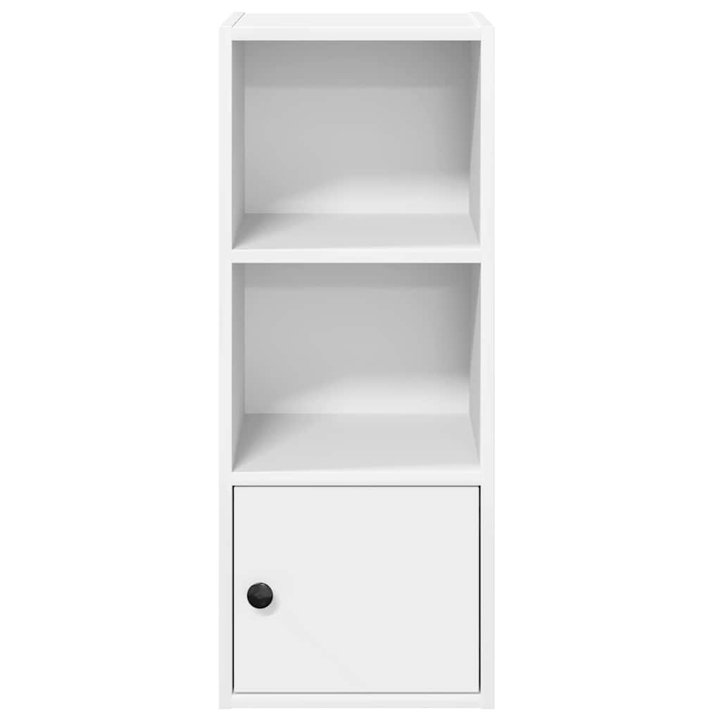 bogreol 31x24x77 cm konstrueret træ hvid
