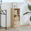 bogreol 31x24x77 cm konstrueret træ sonoma-eg