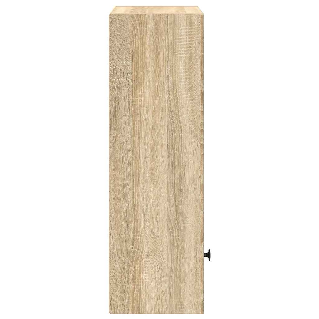 bogreol 31x24x77 cm konstrueret træ sonoma-eg