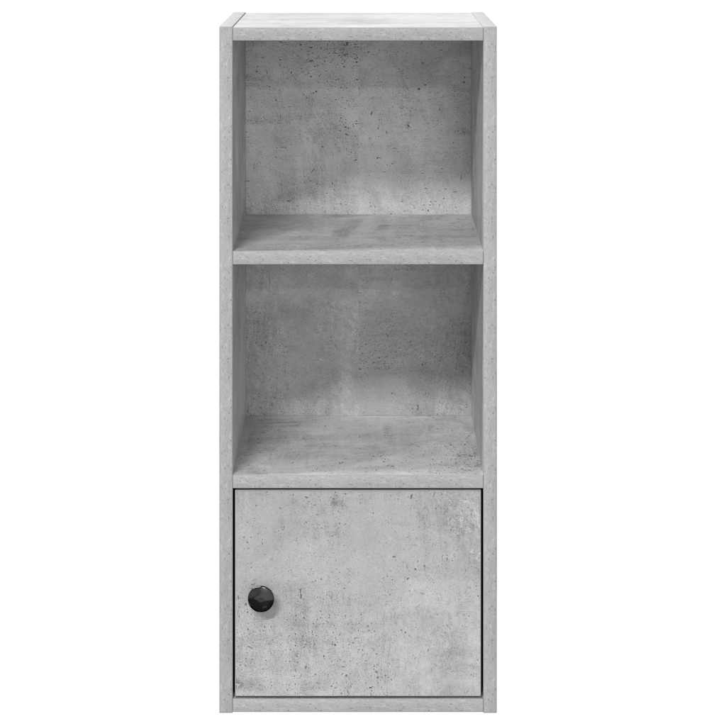 bogreol 31x24x77 cm konstrueret træ betongrå