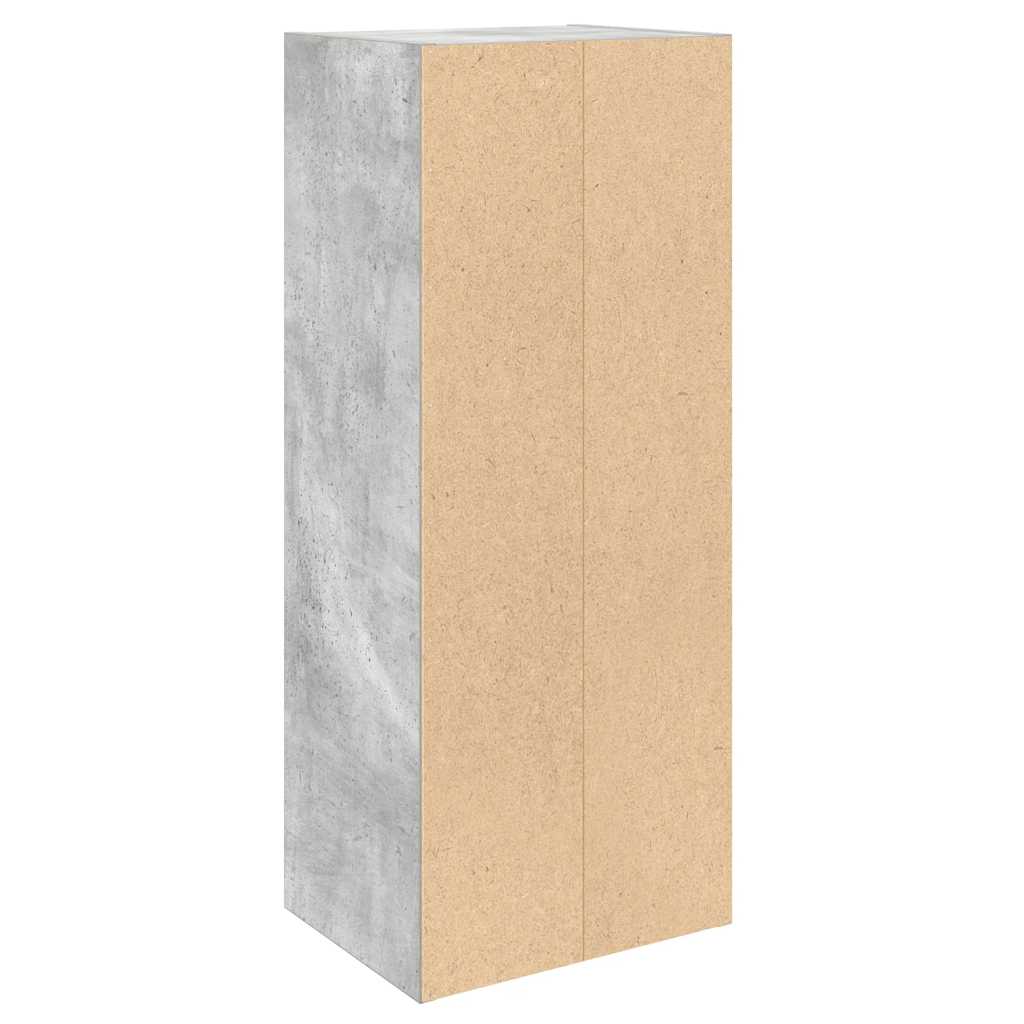 bogreol 31x24x77 cm konstrueret træ betongrå