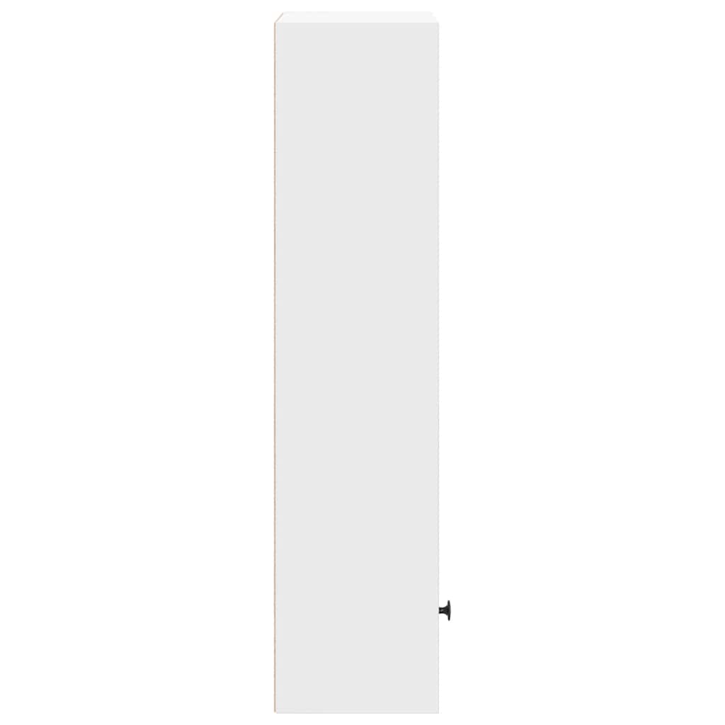 bogreol 31x24x102 cm konstrueret træ hvid