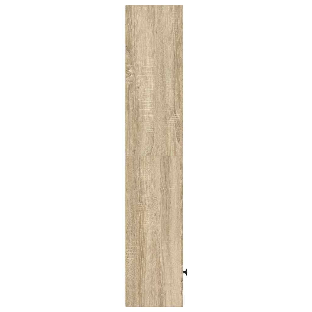 bogreol 31x24x127 cm konstrueret træ sonoma-eg