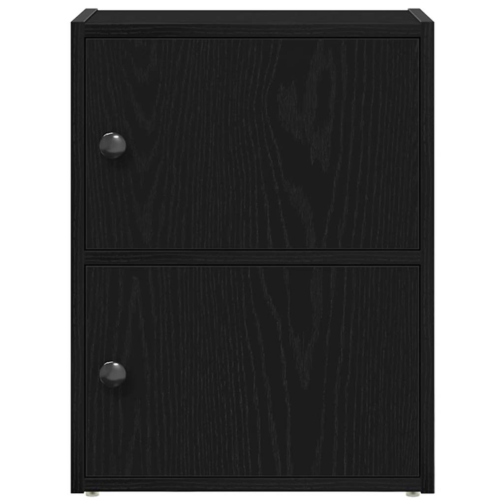 bogreol 40x24x52 cm konstrueret træ sort-eg