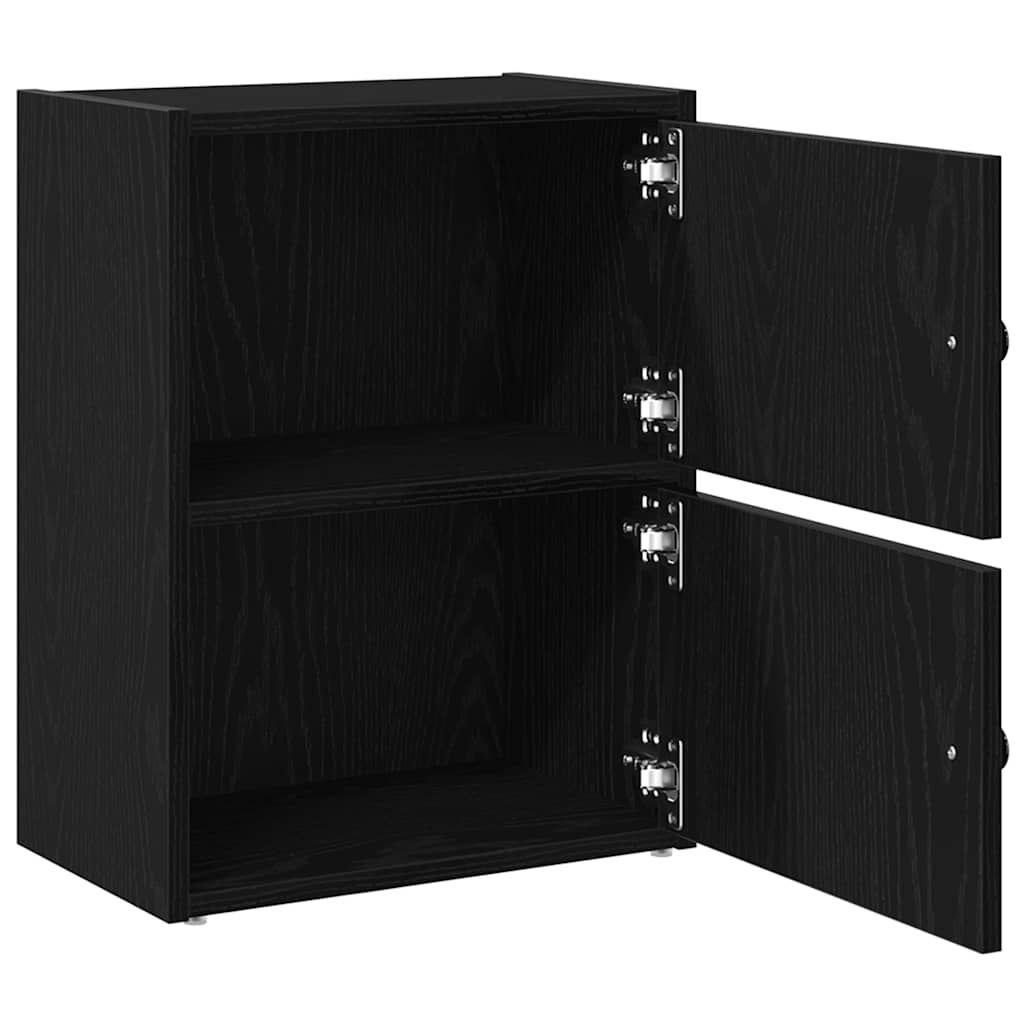 bogreol 40x24x52 cm konstrueret træ sort-eg