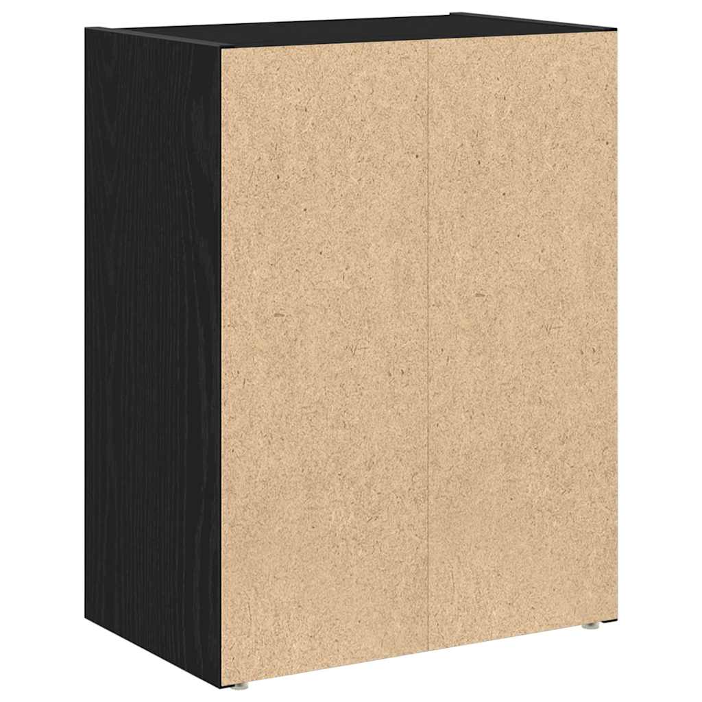 bogreol 40x24x52 cm konstrueret træ sort-eg