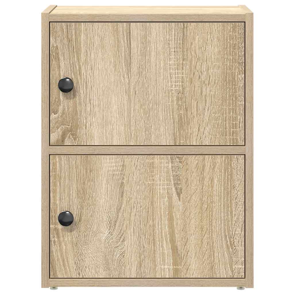 bogreol 40x24x52 cm konstrueret træ sonoma-eg