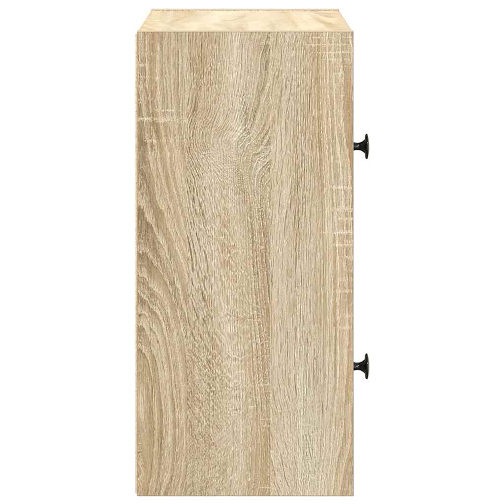 bogreol 40x24x52 cm konstrueret træ sonoma-eg