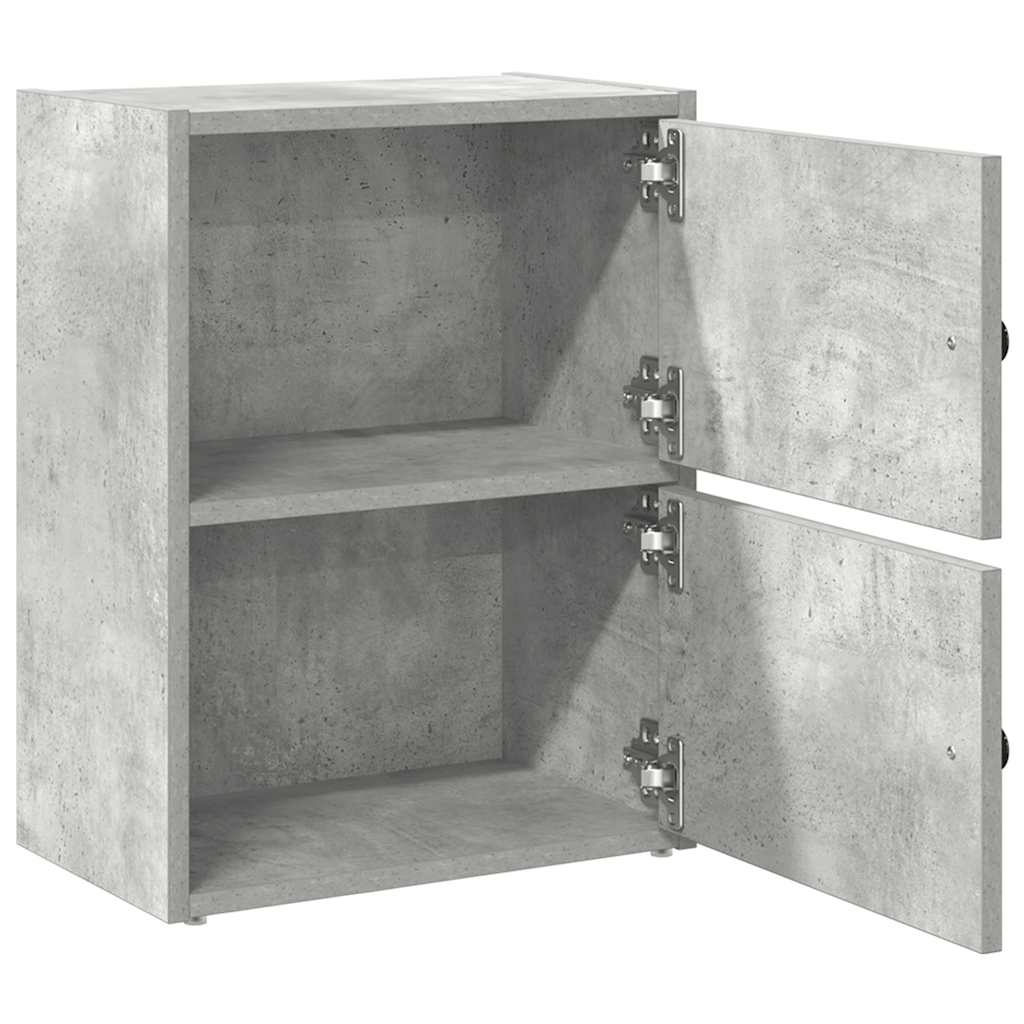 bogreol 40x24x52 cm konstrueret træ betongrå