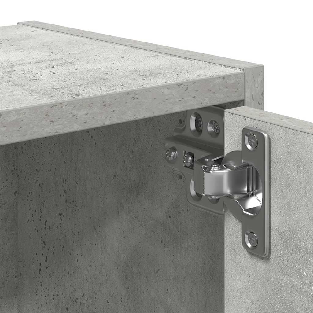 bogreol 40x24x52 cm konstrueret træ betongrå