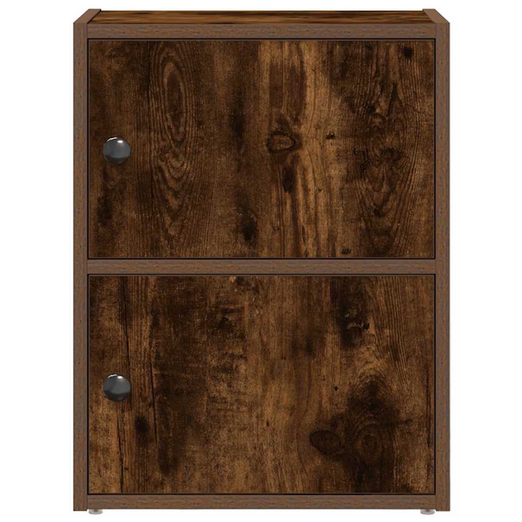 bogreol 40x24x52 cm konstrueret træ røget egetræsfarve