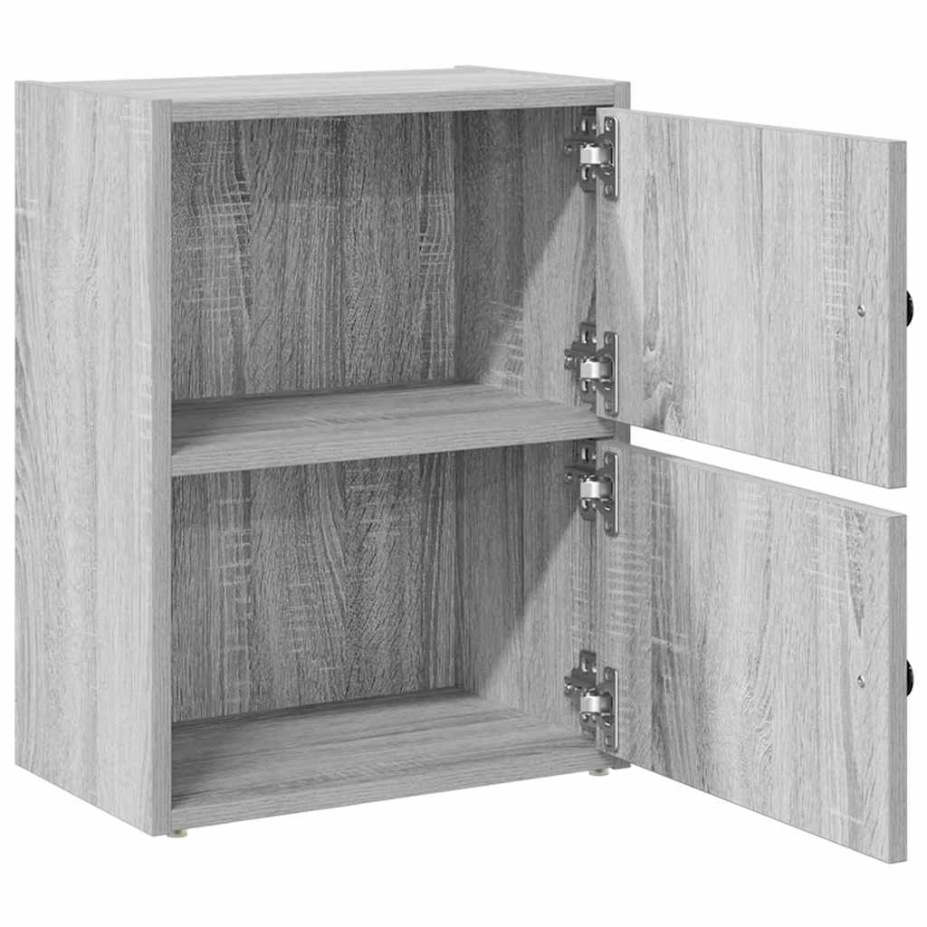 bogreol 40x24x52 cm konstrueret træ grå sonoma-eg