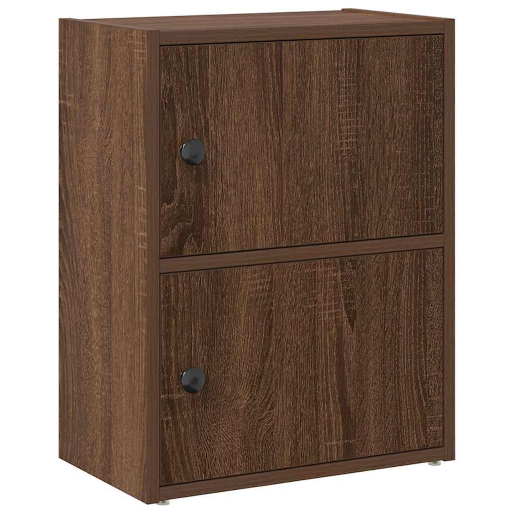 bogreol 40x24x52 cm konstrueret træ brun egetræsfarve
