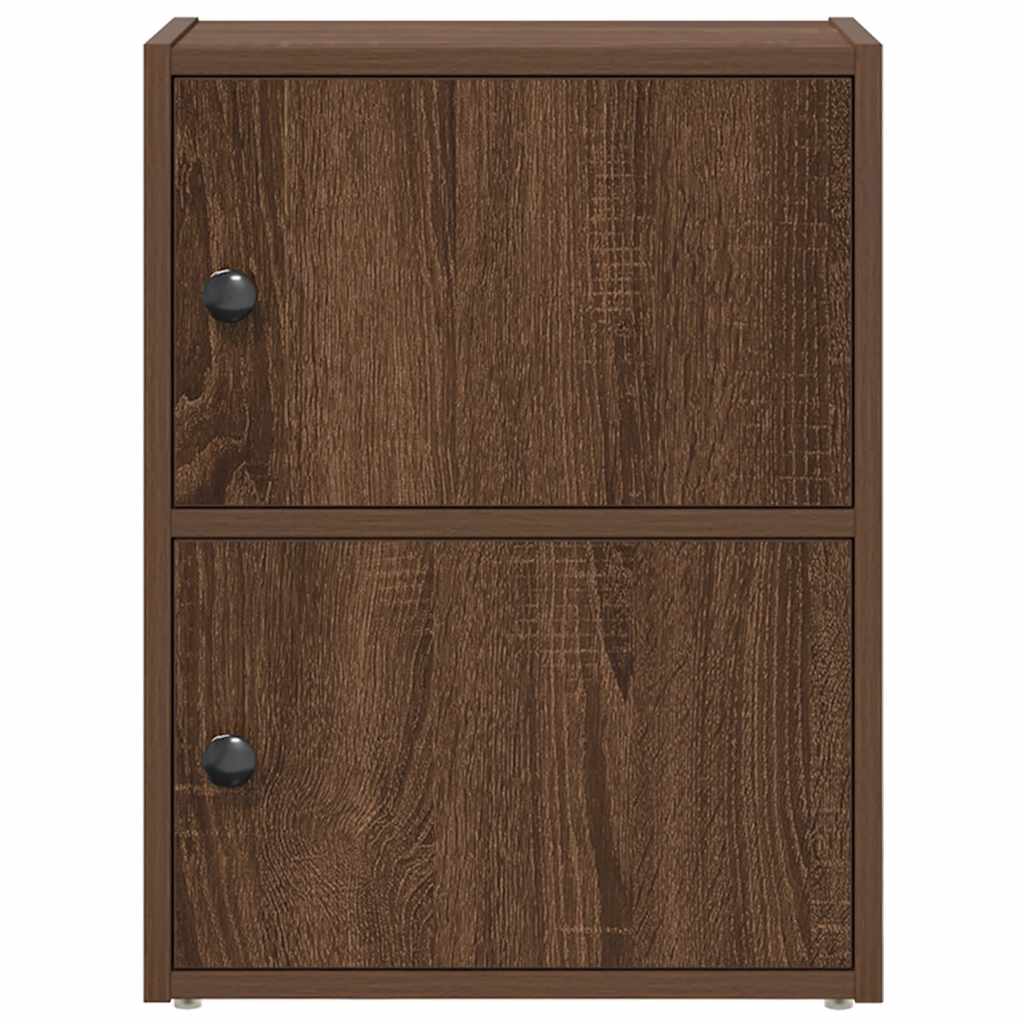 bogreol 40x24x52 cm konstrueret træ brun egetræsfarve