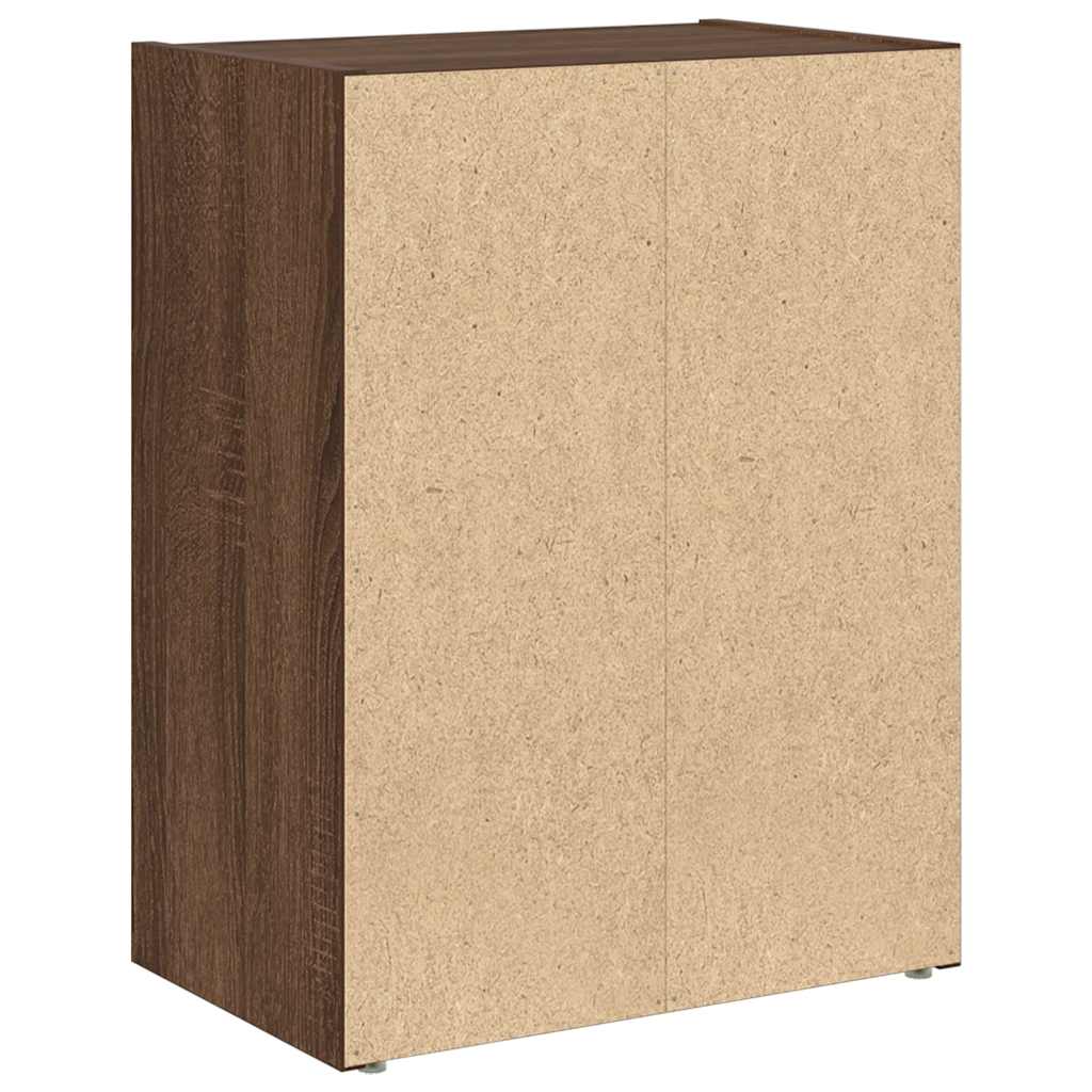 bogreol 40x24x52 cm konstrueret træ brun egetræsfarve