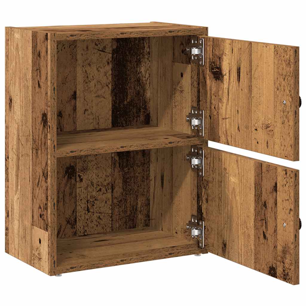 bogreol 40x24x52 cm konstrueret træ antikt træ