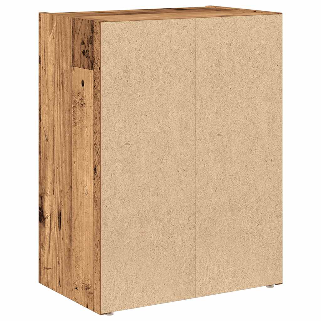 bogreol 40x24x52 cm konstrueret træ antikt træ