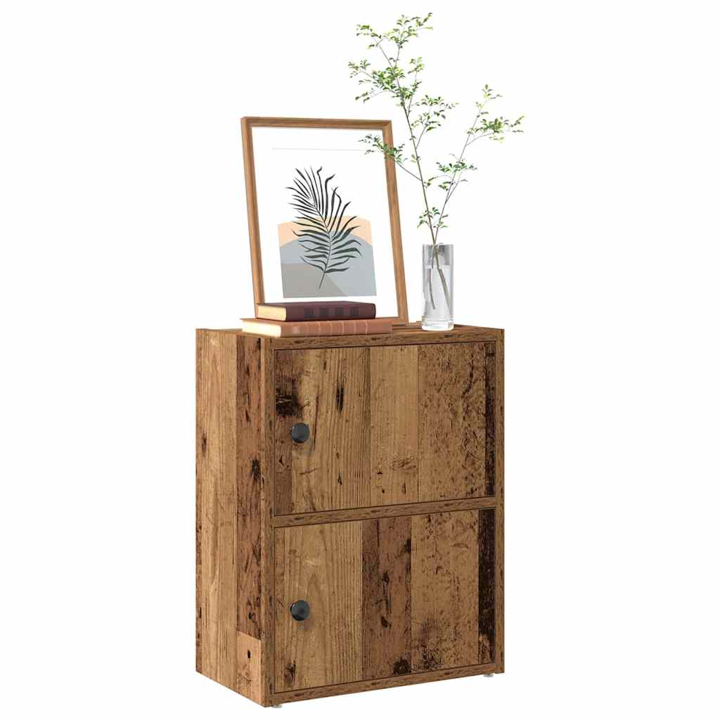 bogreol 40x24x52 cm konstrueret træ antikt træ