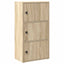 bogreol 40x24x77 cm konstrueret træ sonoma-eg