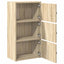 bogreol 40x24x77 cm konstrueret træ sonoma-eg