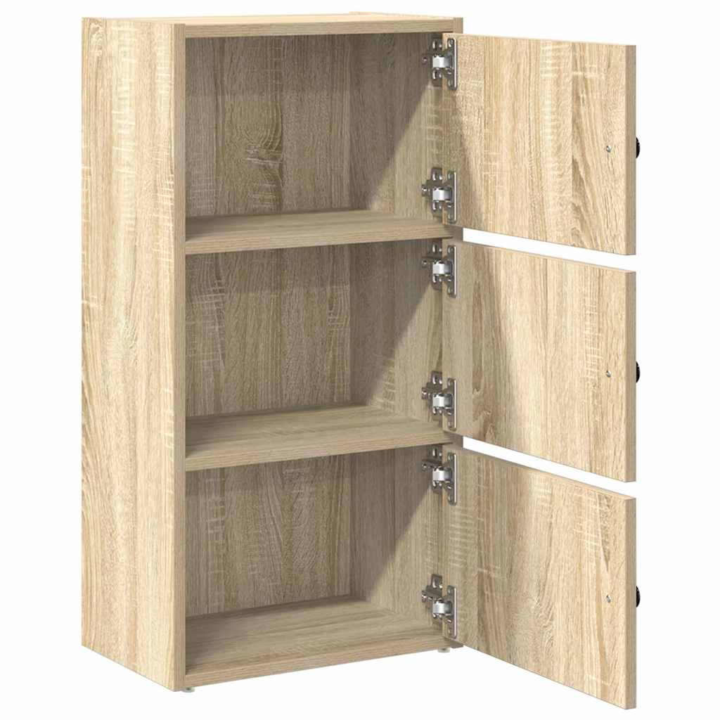 bogreol 40x24x77 cm konstrueret træ sonoma-eg