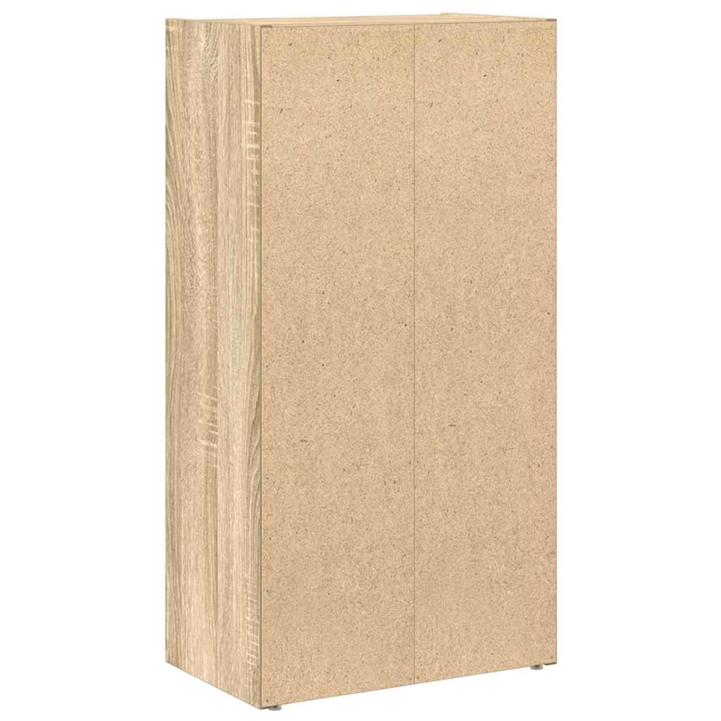 bogreol 40x24x77 cm konstrueret træ sonoma-eg