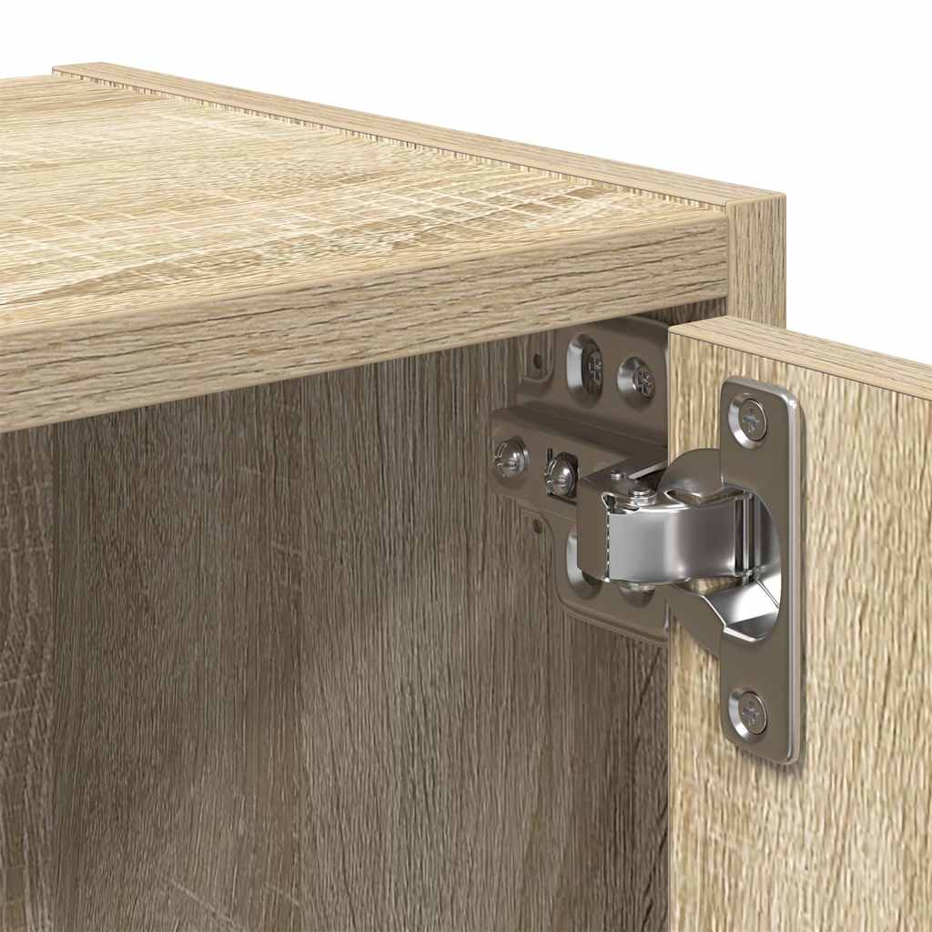 bogreol 40x24x77 cm konstrueret træ sonoma-eg