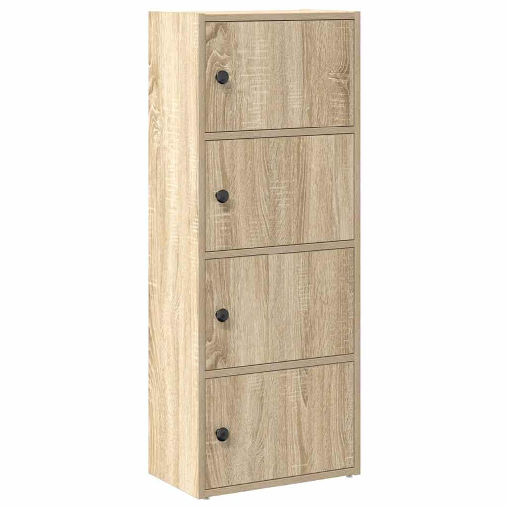 bogreol 40x24x102 cm konstrueret træ sonoma-eg
