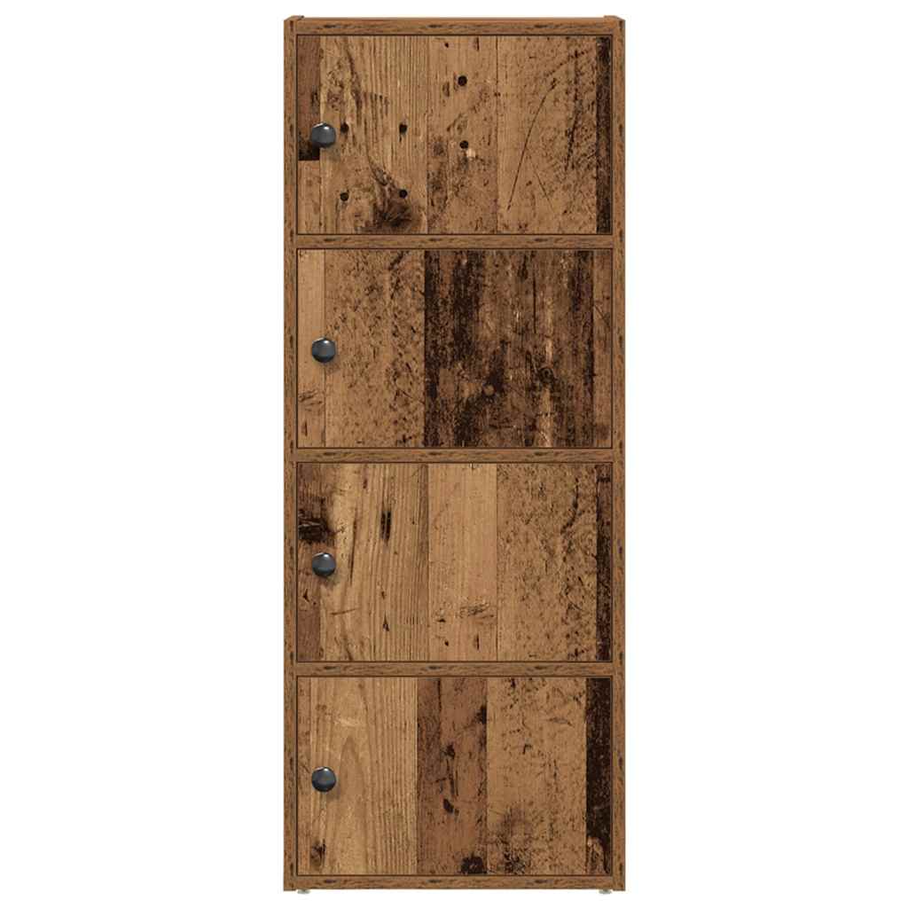 bogreol 40x24x102 cm konstrueret træ antikt træ