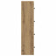 bogreol 40x24x102 cm konstrueret træ kunsteg