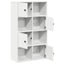 bogreol 60x24x101,5 cm konstrueret træ hvid