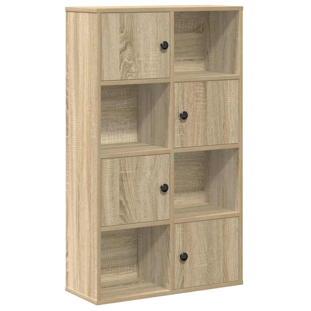 bogreol 60x24x101,5 cm konstrueret træ sonoma-eg