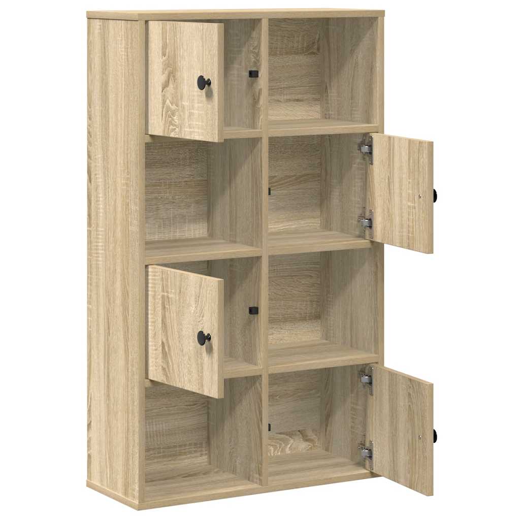 bogreol 60x24x101,5 cm konstrueret træ sonoma-eg