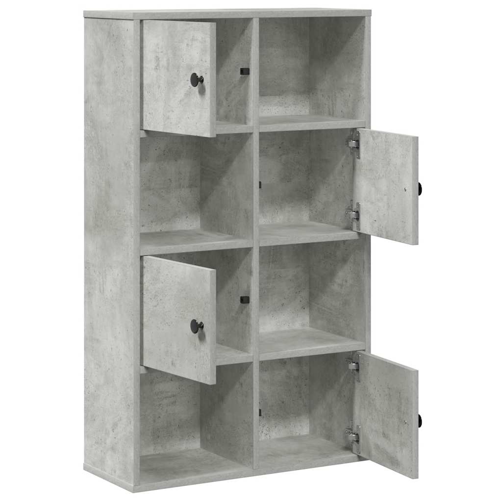 bogreol 60x24x101,5 cm konstrueret træ betongrå