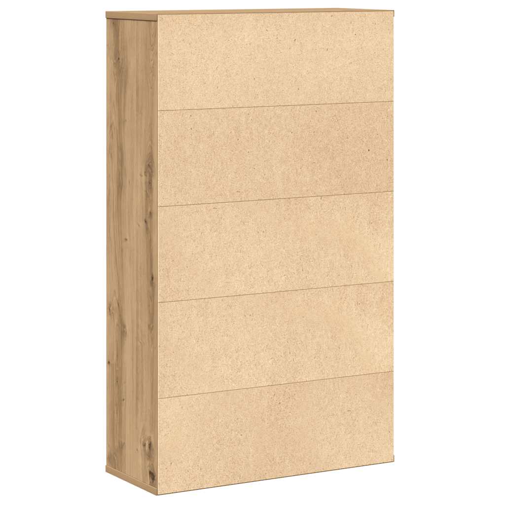 bogreol 60x24x101,5 cm konstrueret træ kunsteg