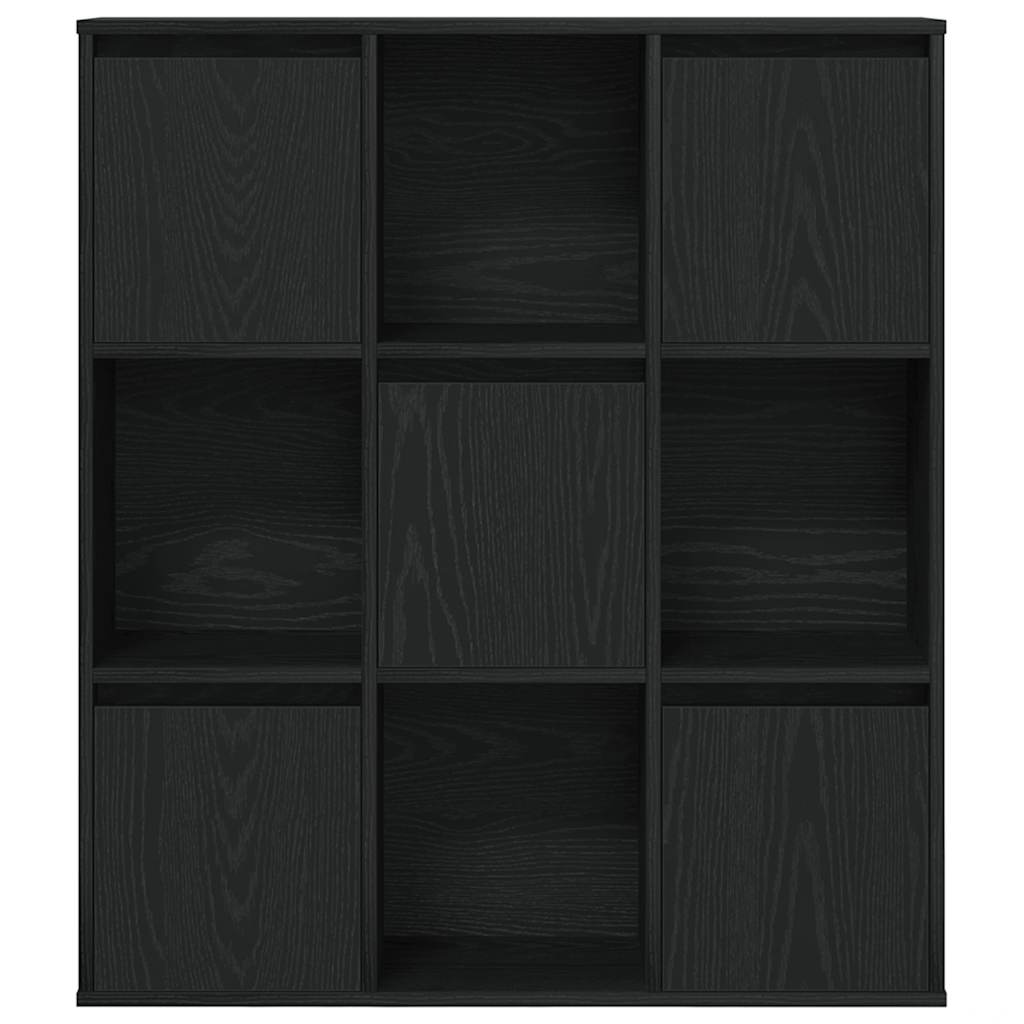 bogreol 89x24x101,5 cm konstrueret træ sort-eg