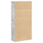 bogreol 60x24x120 cm konstrueret træ betongrå